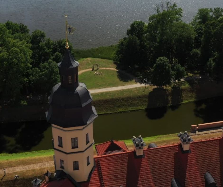 Nesvizh Castle is a Baroque masterpiece built in the 16th century