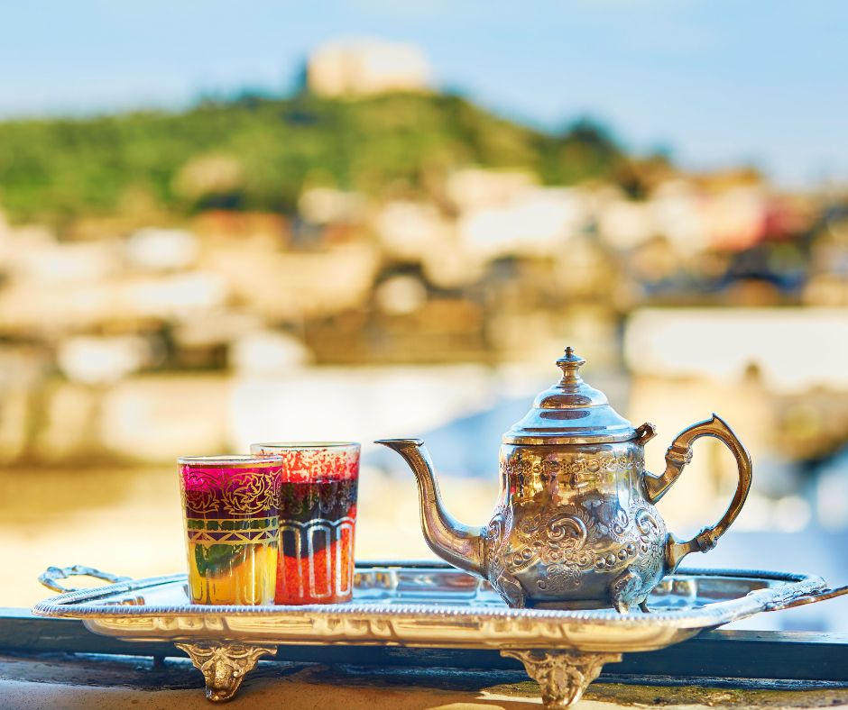 Moroccan Tea Time: Sipping Mint Tea in the Sahara Oasis