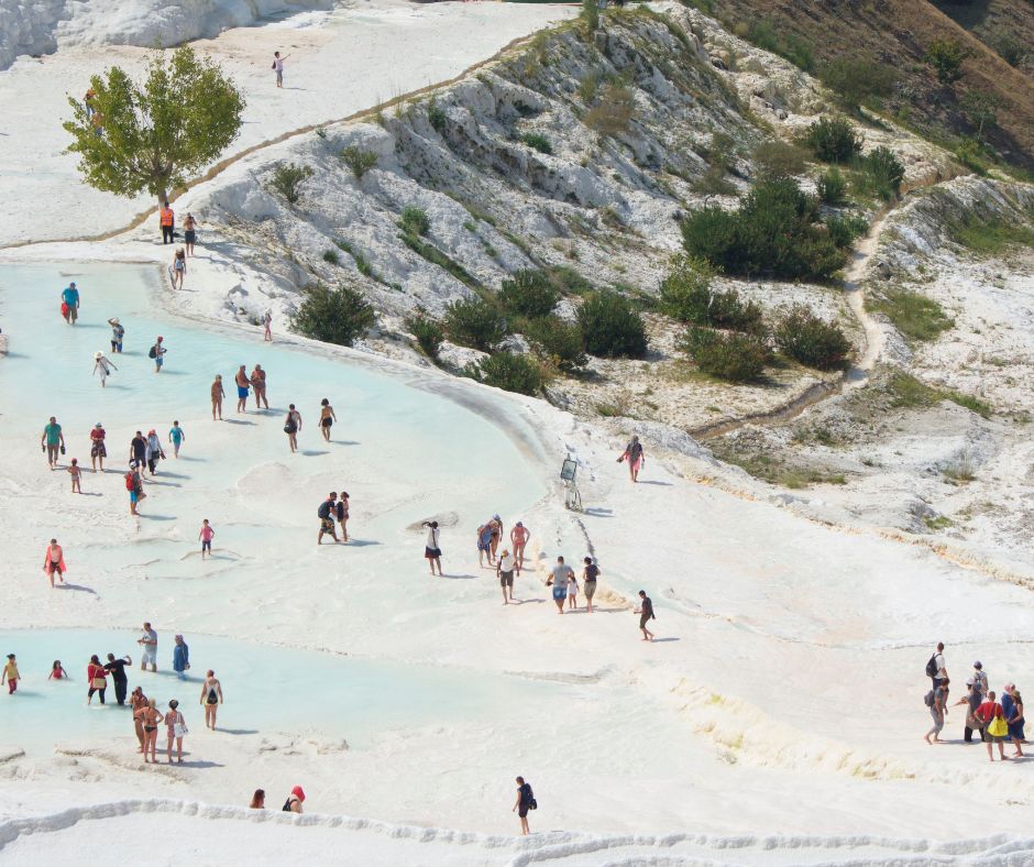Pamukkale: A Town of White Travertine Terraces