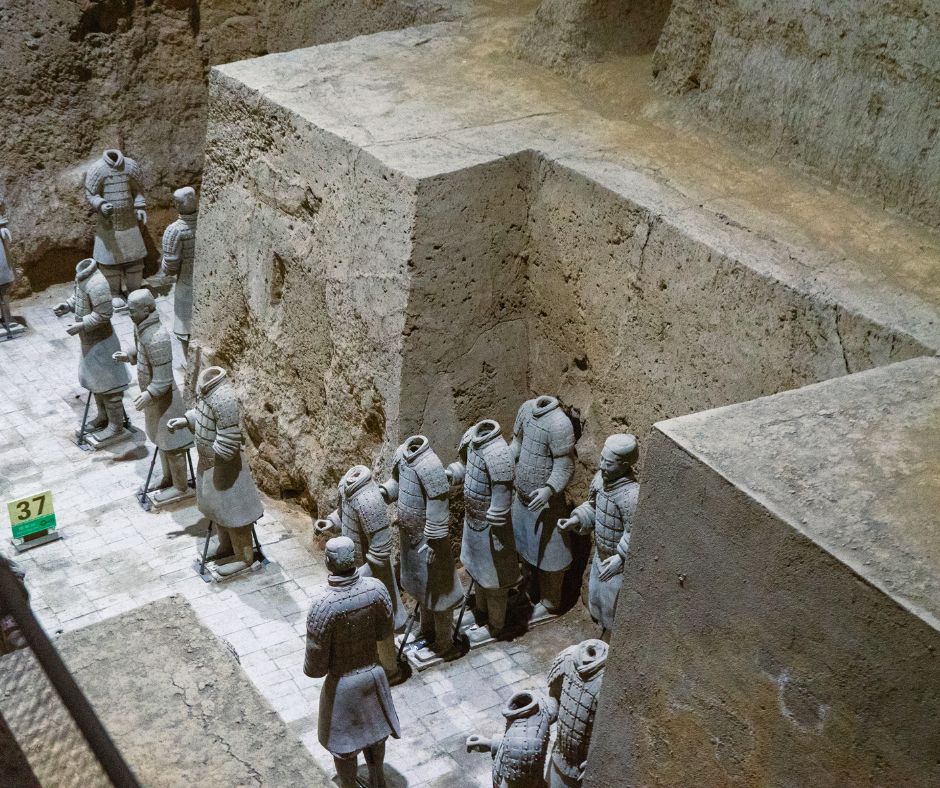 Terracotta Warriors in Mausoleum of Emperor Qin Shi Huang, Xi'an, Shanxi, China