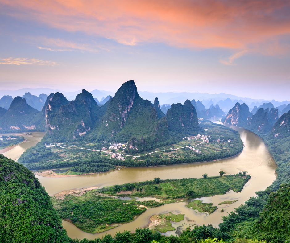 Karst Mountains in Guilin,China