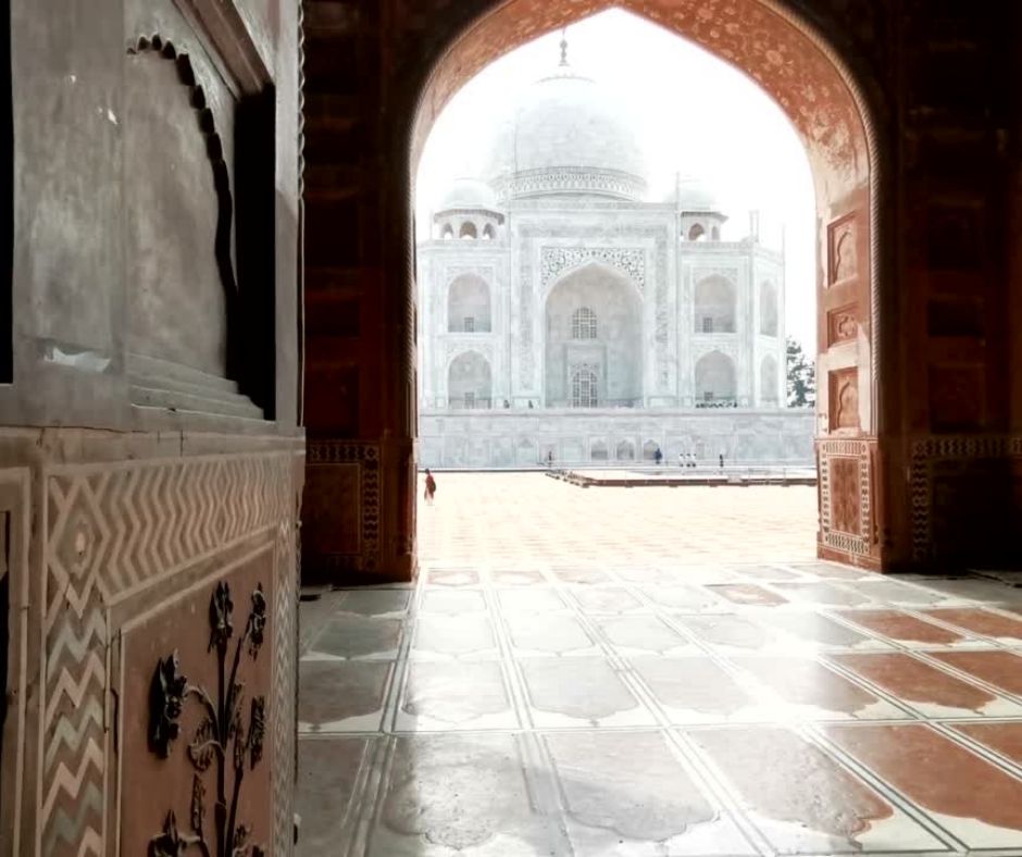 Taj Mahal stands as a masterpiece of Mughal architecture.
