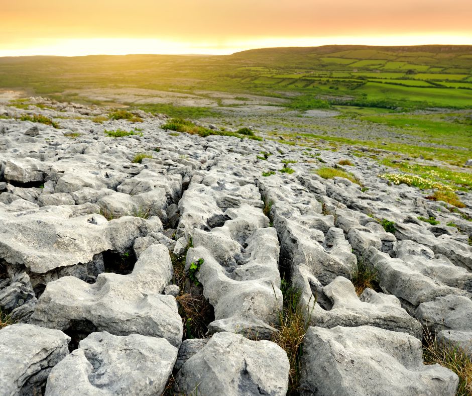 Landscape of the Burren Region of County Clare, Ireland