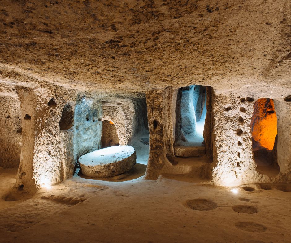  Derinkuyu Underground City in Cappadocia, Turkey
