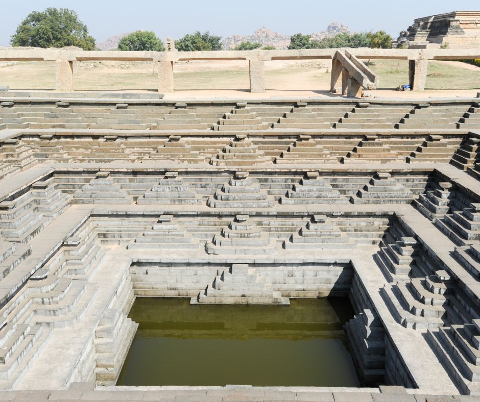 Water tank of Royal Enclosure temple at Hampi
