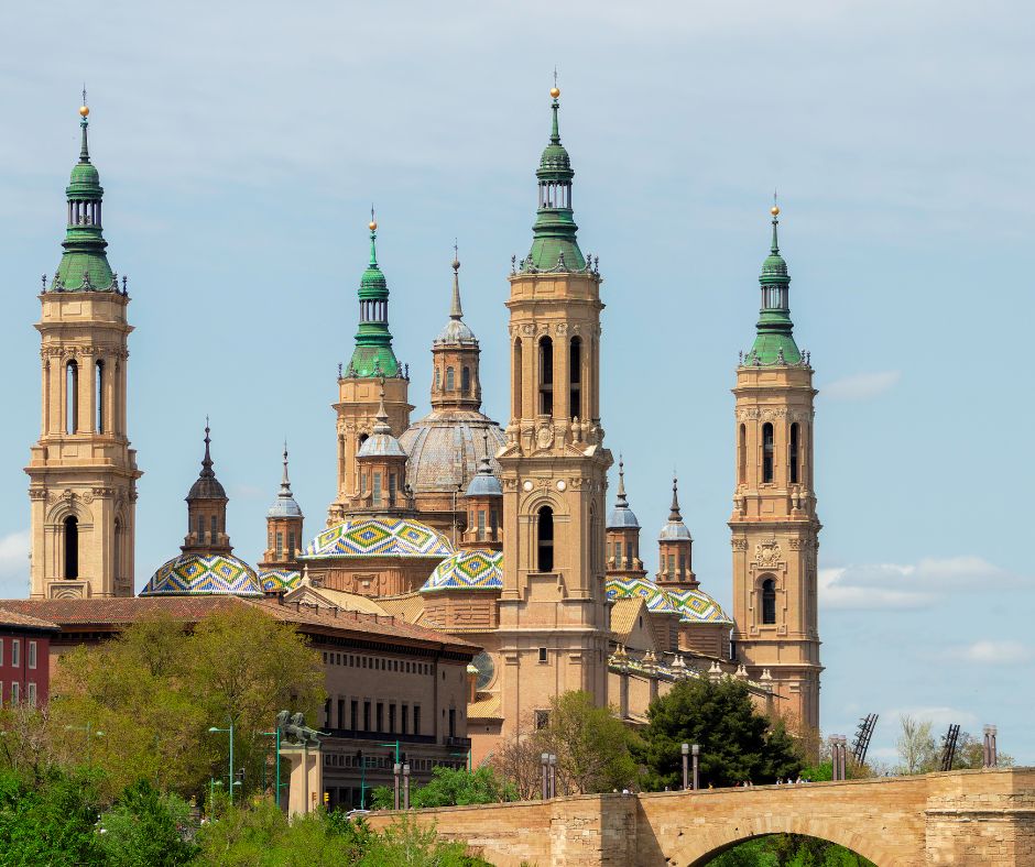 Cathedral Basilica of Nuestra SeÃ±ora del Pilar in Zaragoza, Spain. The Cathedral-Basilica of Our Lady of the Pillar