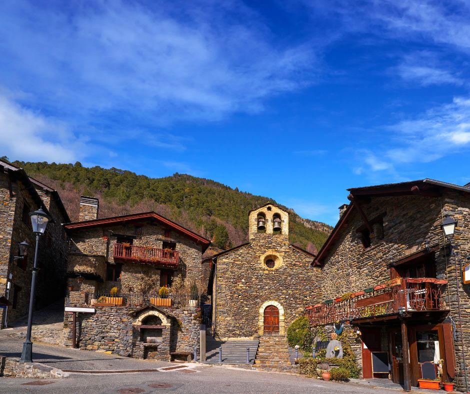 La Cortinada Church in Ordino of Andorra